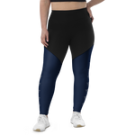 Patriot Women Sports Leggings Black/Navy