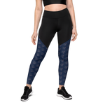 Patriot Eagle Logo RWB Flag Sports Leggings