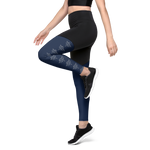 Patriot Women Sports Leggings Black/Navy