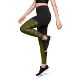 Patriot Women's Sports Leggings Black/Army