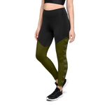 Patriot Women's Sports Leggings Black/Army