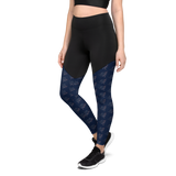 Patriot Eagle Logo RWB Flag Sports Leggings