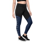 Patriot Women Sports Leggings Black/Navy