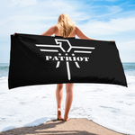 Patriot Eagle Logo White Towel