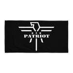 Patriot Eagle Logo White Towel