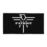 Patriot Eagle Logo White Towel