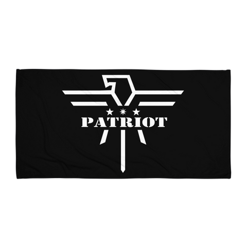 Patriot Eagle Logo White Towel