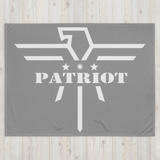 Patriot Throw Blanket Grey