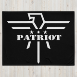Patriot Throw Blanket Black