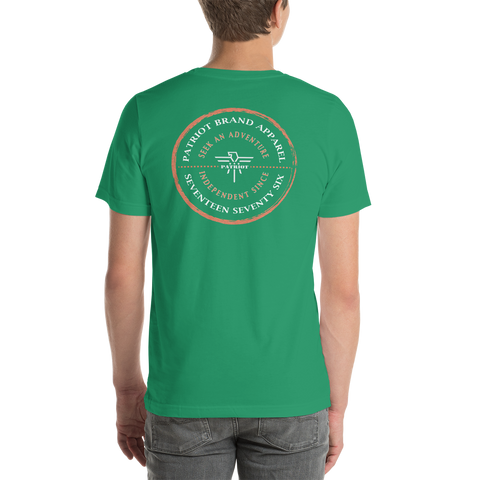 Seek an Adventure Coral Patriot T-shirt