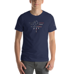 Patriot Eagle Logo RWB Flag T-Shirt