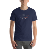 Patriot Eagle Logo RWB Flag T-Shirt