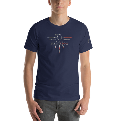 Patriot Eagle Logo RWB Flag T-Shirt
