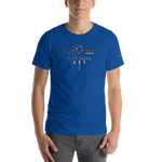 Patriot Eagle Logo RWB Flag T-Shirt