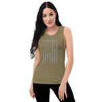Distressed Flag Ladies’ Muscle Tank