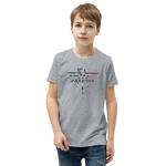 Patriot Eagle Logo RWB Flag T-Shirt Youth
