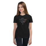 Patriot Eagle Logo RWB Flag T-Shirt Youth