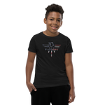 Patriot Eagle Logo RWB Flag T-Shirt Youth