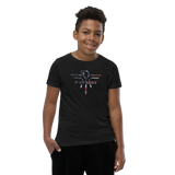 Patriot Eagle Logo RWB Flag T-Shirt Youth