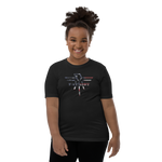 Patriot Eagle Logo RWB Flag T-Shirt Youth