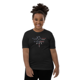 Patriot Eagle Logo RWB Flag T-Shirt Youth