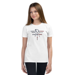 Patriot Eagle Logo RWB Flag T-Shirt Youth